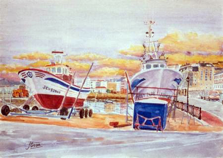 SADA (A Coruña) Varadero en el puerto